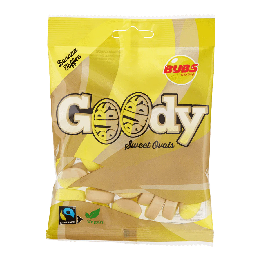 Godis Goody Sweet Ovals Banana - BUBS
