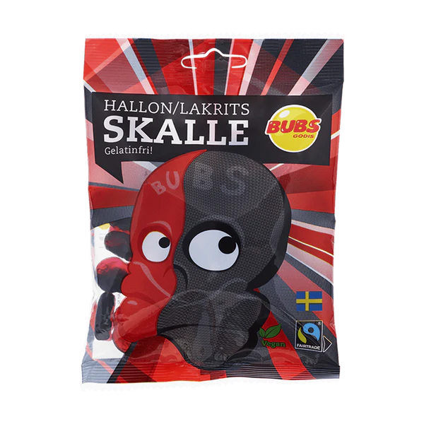 Godis Skulls Raspberry & Liquorice - BUBS