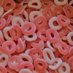 Anneaux sucrés goût fraise - Dulceplus